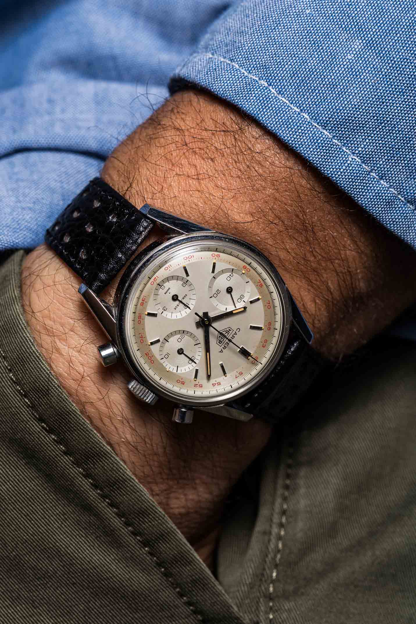 Heuer Oversize Vintage Chronograph view 10