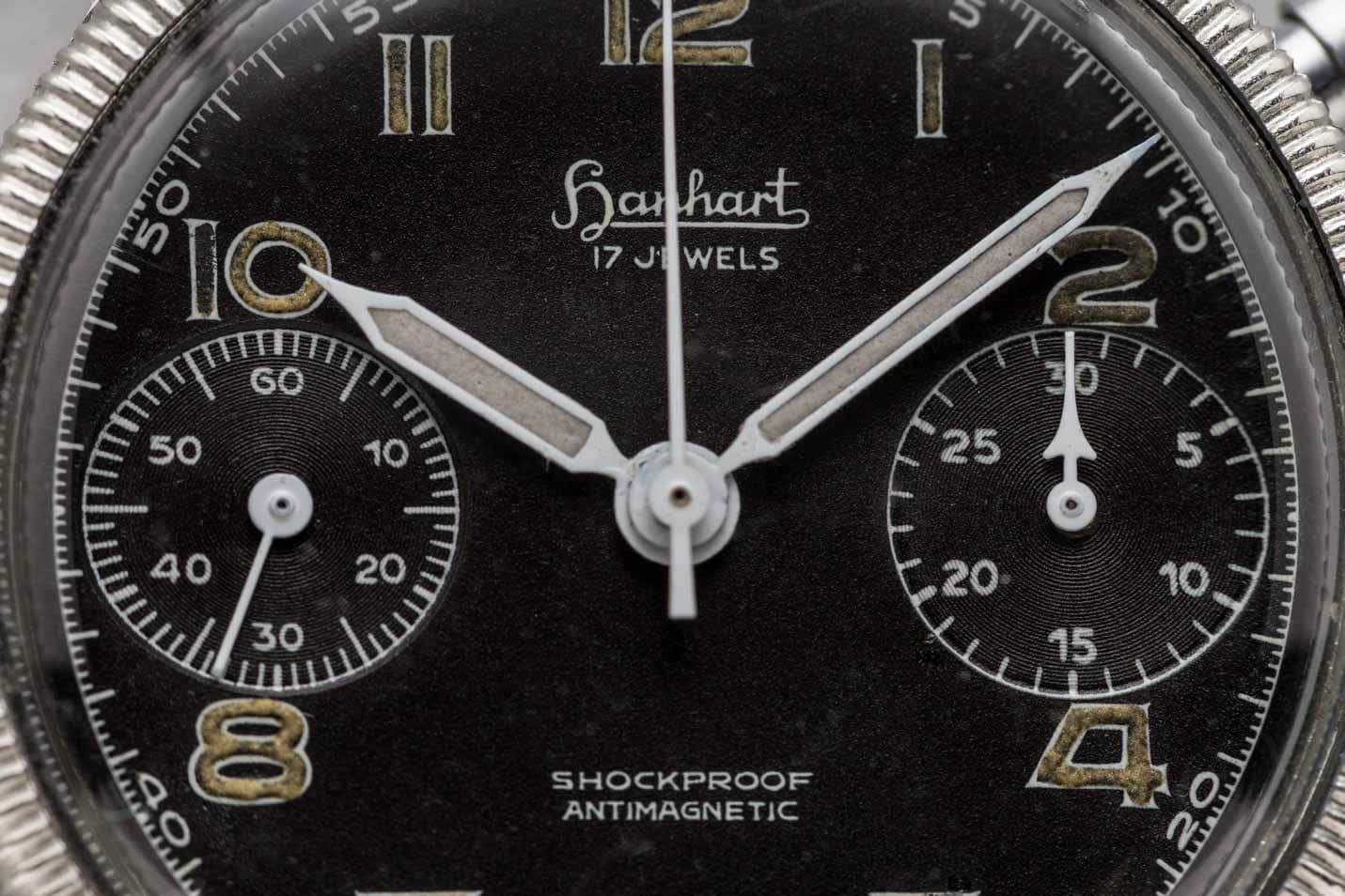 Hanhart Vintage Flyback Chronograph BUND 417ES view 3